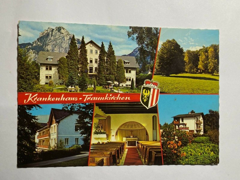 POSTED   AUSTRIA MULTI VIEW POSTCARD -  KRANKENHAUS TRAUNKIRCHEN    (KK3382) 