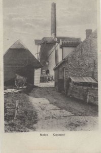 Molen Cadzand Dutch Antique Windmill Farmer Shed Old Postcard