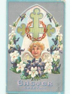 Divided-Back BEAUTIFUL ANGEL SCENE Great Postcard AB0033