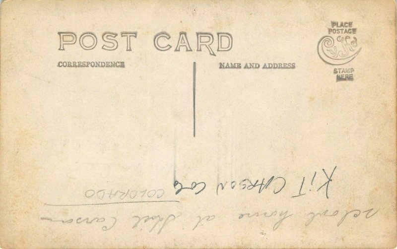 LPS70 Kit Carson Colorado School House Postcard RPPC