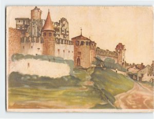 Postcard Burg Von Trient By A. Durer By Trento, Italy