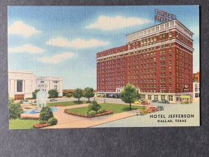Hotel Jefferson Dallas TX Linen Postcard H1313081241