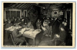 c1910's Recreation Room YWCA Interior Camp Grant Illinois IL Unposted Postcard