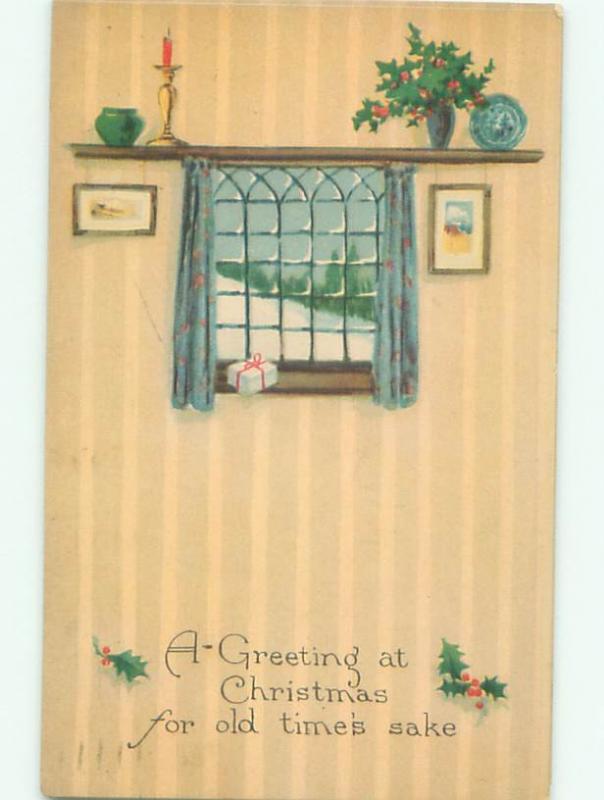 Divided-Back CHRISTMAS SCENE Great Postcard W9761