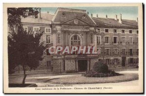 Old Postcard Inner courtyard of the Prefecture Chateau de Chambery Savoie