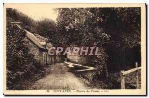 Old Postcard Pont Aven Moulin du Plessis