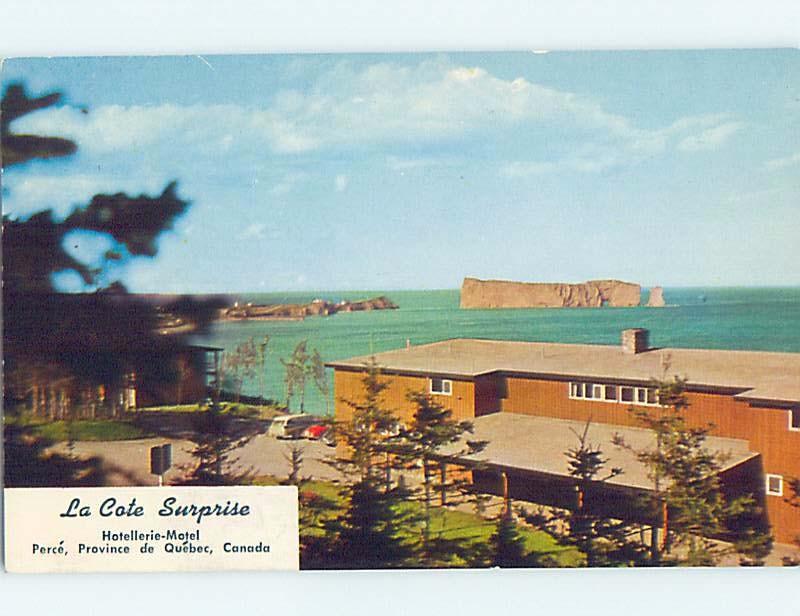 Pre-1980 MOTEL SCENE Perce On Gaspe Quebec QC B7269