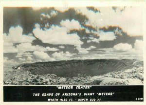 Arizona Frasher Route 66 Meteor Crater Grave RPPC Photo Postcard 20--10891