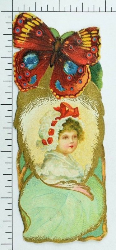 Richelieu Brand Coffees & Teas Bookmark-Card Colorful Butterfly Cute Child P78 