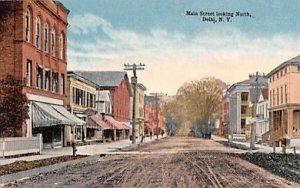 Main Street Looking North in Delhi, New York