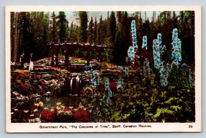 RPPC   Hand Colored   Government Park  Banff  Canadian Rockies  Postcard