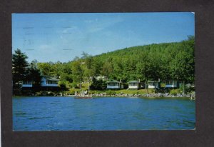 NH Whip O Will Motel Cottages Bridgewater New Hampshire Newfound Lake Postcard