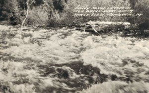 USA Snowy Range Stream Range Lodge Centennial Wyoming RPPC  08.33