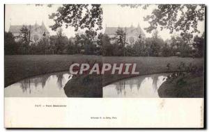 Stereoscopic Card - Pau - Parc Beaumont - Old Postcard