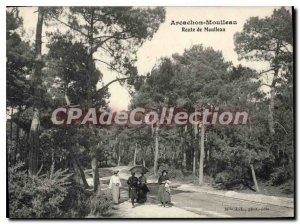 Old Postcard Arcachon Moulieau Route De Moulieau