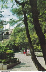 Shanghai , CHINA , 60-90s ; Garden at the junction of crossroads