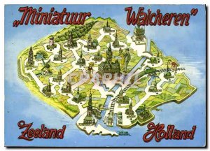 Postcard Modern Miniatuur Walcheren Zeeland Holland