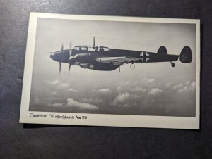 Mint Germany Military Aviation RPPC Postcard  Berftorer Messerschmitt ME 110