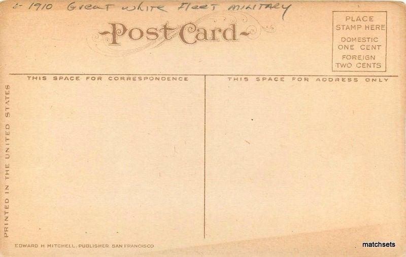 C-1910 Great White fleet Military Battleship Ohio Mitchell postcard 1488