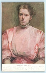 PHILADELPHIA ART CLUB, PA  1906 Gold Medal Painting by ISABEL BRANSON  Postcard