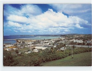 Postcard The Bird's Eye View From Agana Heights, Micronesia