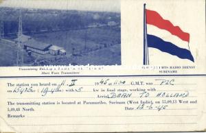 suriname, PARAMARIBO, Gouvernements Radio Service Transmitting Building (1945)