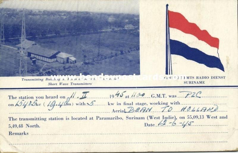 suriname, PARAMARIBO, Gouvernements Radio Service Transmitting Building (1945)