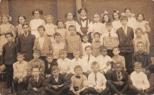 RPPC RM 6 DIST 12 SCHOOL BLACK AMERICANA BUFFALO NEW YORK REAL PHOTO POSTCARD