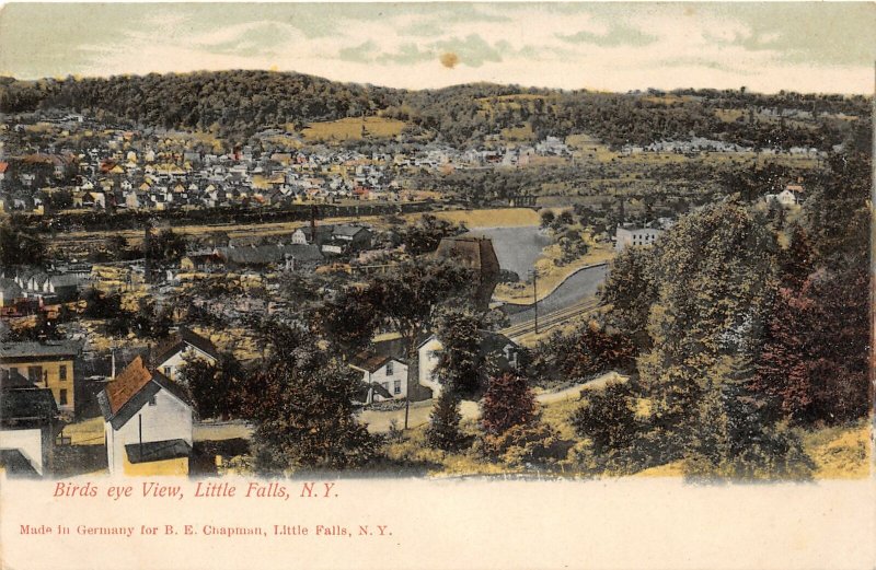 G55/ Little Falls New York Postcard c1910 Birdseye View Homes