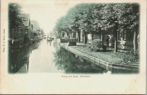 Netherlands Koog aan de Zaan Sluissloot Vintage Postcard C119