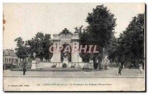 Old Postcard Chartres Monument Kids