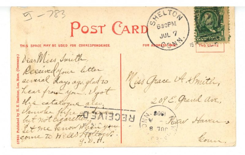 MA - Lee. Oldest House in Town