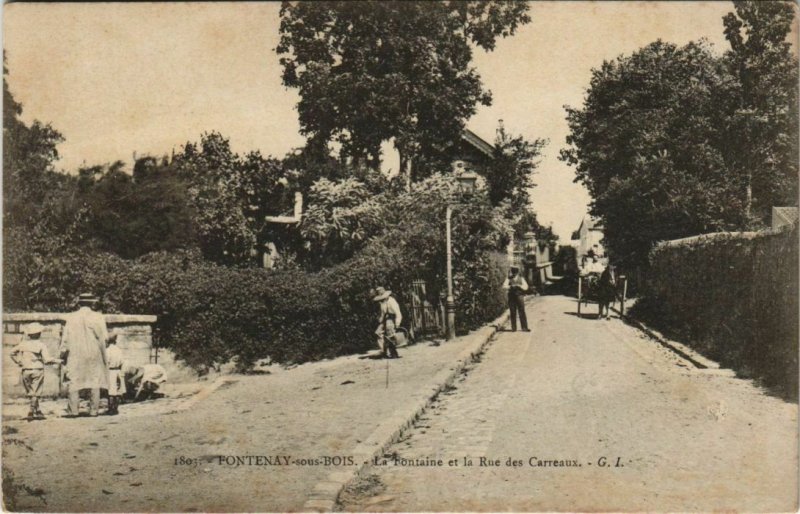 CPA FONTENAY-sous-Bois La Fontaine et Rue (806899)