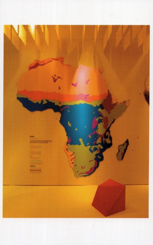 Urban Africa David Adjaye African Map Museum London Exhibition Postcard