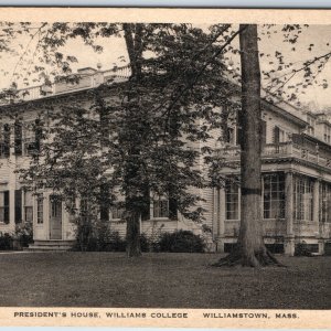 c1910s Williamstown Mass President's House Williams College Albertype Bemis A205