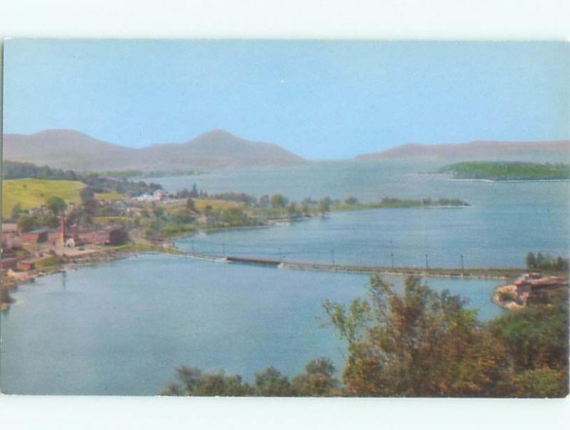 Pre-1980 LAKE SCENE Lake Memphremagog - Newport Vermont VT AE4185-12