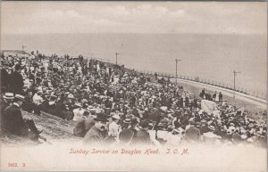 Isle of Man Postcard - Sunday Service on Douglas Head  RS36807