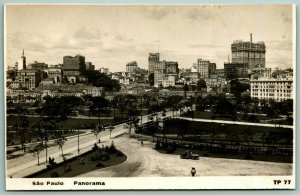 RPPC Panorama Sao Paolo Brazil 1920s UNP DB Postcard H8