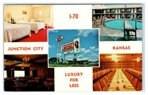 JUNCTION CITY, Kansas KS ~ Roadside RAMADA INN Geary County c1960s Postcard