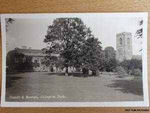 c1950's RPPC - Church & Museum - Abington Park