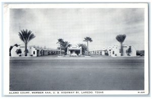 1940 Alamo Court Member AAA Highway Bridge Laredo Texas Vintage Antique Postcard