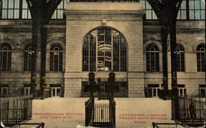 New York City New York NY Train Station Depot Interior View c1900s-20s Postcard