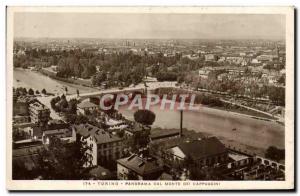 Old Postcard Torino Panorama Dal Monte Del Cappuccini