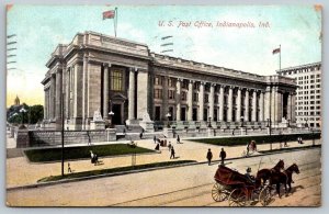 Indianapolis  Indiana  US Post Office   Postcard    1908