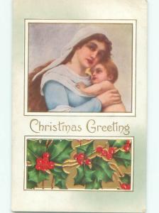 Divided-Back RELIGIOUS CHRISTMAS SCENE Nice Postcard W8466