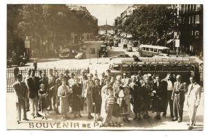 RPPC Postcard Vintage Tourist Scene Paris France c. 1950s