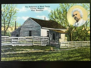 Vintage Postcard 1947 Birthplace of Mark Twain, Hannibal, Missouri (MO)