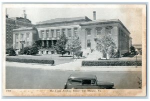 c1920 Coast Artillery School Exterior Building Fort Monroe Virginia VA Postcard