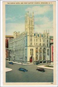 Mizpah Hotel & 1st Baptist Church, Syracuse NY