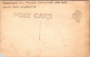 Standard Oil Truck SOCONY Motor Gasoline Real Photo Postcard New York